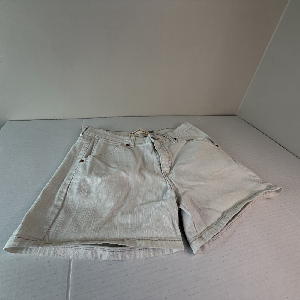 Levis 515 Nouveau Shorts Womens 10 White Denim Stretch Casual Classic Beach Vaca
